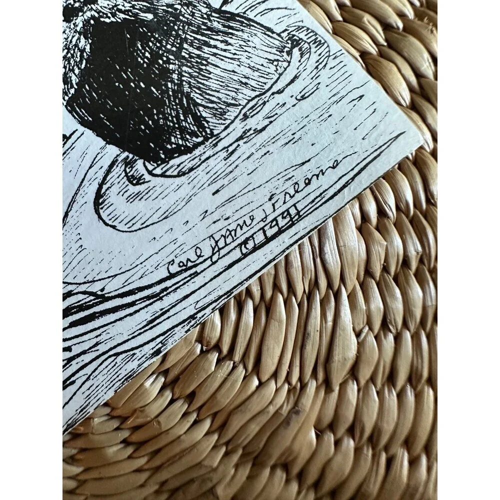 Vintage River Otter Wildlife Bookmark – Carl Freeman Nature Series